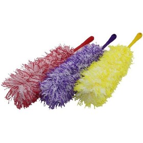 Resim Renkli İp Toz Alma Püskülü Püskül 36 Cm + Renkli Plastik Sap 1 