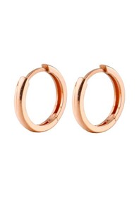 Resim Taşsız Rose Gold Halka Gümüş Kadın Küpe N11.91584 