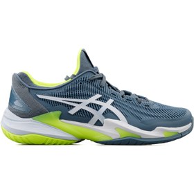 Resim Asics COURT FF 3 Erkek Gri Yeşil Tenis Ayakkabısı 