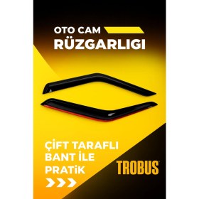 Resim TROBUS Hyundai Starex Minibüs Tüm 2'li Mügen Tip Cam Rüzgarlığı 2'li Takım 