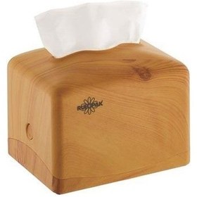 Resim R-1332 Modern Mini Masaüstü Peçete Dispenseri Açık Ahşap 303413 