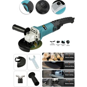 Resim Sturdy Taşlama Makinesi 6 Kademeli Uzun Kuyruk Elektrikli 125 MM 1250 WATT 