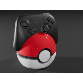 Resim Nintendo Switch Pro Controller Uyumlu Poké Ball Stand - Gamer Koleksiyon Serisi 