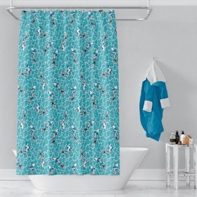 Resim Günce Banyo Duş Perdesi 4352 Tek Kanat 1X100x200 