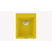 Resim Polex Cristal Lux Granit Eviye Real Stone P05 Sarı 