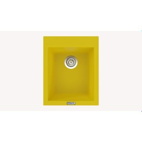 Resim Polex Cristal Lux Granit Eviye Real Stone P05 Sarı 