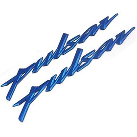 Resim Gateesat Bajaj Pulsar Moto Çıkartmaları Dayanıklı Mavi 3d Reçine Jel Dekal 
