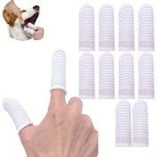 Resim 5 ÇİFT/10 ÇİFT/25 ÇİFT/30 ÇİFT Köpek Diş Fırçası Evcil Hayvan Diş Fırçası Parmak Diş Fırçası Kedi Diş Fırçası Çamaşır İle Yıkanabilir & Rahat & Dayanıklı 