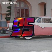 Resim 2D düz çıkartma sadece desen çıkartması araba çıkartması 