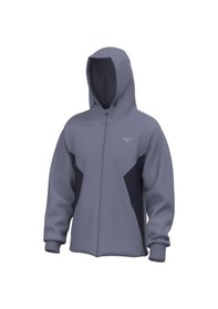 Resim Mizuno Athletics Sweat Jacket Erkek Kapüşonlu Fermuarlı Sweatshirt Gri / Lacivert Çok Renkli 