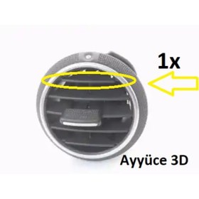 Resim Ayyüce 3d, Audi A3 8p 04-12 Havalandırma Izgarası 1 Adet - 