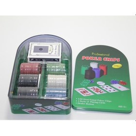 Resim Poker Oyunu 100 Chip Ve 2 Adet İskambil Kağıt Setine Sahip Poker Oyunu No 2 