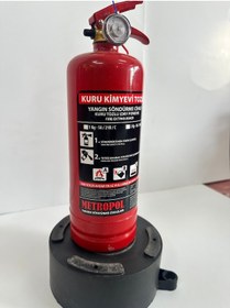 Resim Yangın Söndürme Tüpü Abc Tozlu 1kg Yeni Tarihli Tüv-türk Muayeneye Uyumlu Garantili 