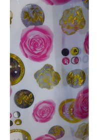 Resim Gül Başlı Desenli Masa Örtüsü 80 Cm X 200 Cm 