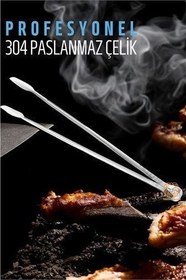 Resim Findit Barbekü Mangal Maşası Kömür Köz Maşası 304 Paslanmaz Çelik 