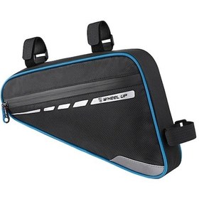 Resim Bisiklet Triko Çanta 1.8l Pvc Su Geçirmez, Yansıtıcı Şeritli, Mountain Ve Yol Bisikletleri İçin, Mavi/gri/kırmızı Seçenekli Mavi Mavi 