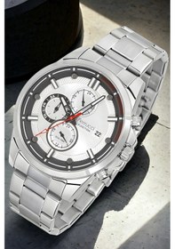 Resim Ferrucci Erkek Kol Saati Gümüş-beyaz Renk Function Fcf.13853fm.04 Bileklik Hediye Sdfer115 Gümüş - Beyaz 