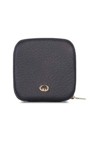 Resim Guard Apple Uyumlu AirPods Kulaklık Kılıfı Siyah Fermuarlı Hakiki Deri Mini Aksesuar Çantası Siyah 