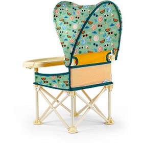Resim Minimono PlusUp Tenteli 0-4 Yaş Portatif Katlanır - Yükseltici Mama Sandalyesi Yeşil 