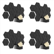 Resim Bueattuh 48 Ses Izolasyonu ve Akustik Için (Siyah) Paket Akustik Köpük Kendi Yapışkan Ses Geçirmez Paneller (Yurt Dışından) 