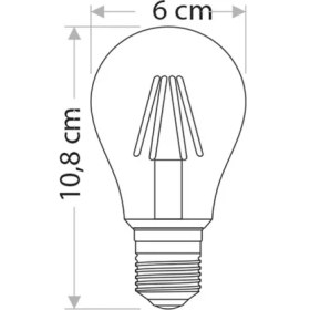 Resim Cata CT-4217 8W 220V E27 Duylu Rustik LED Ampul Günışığı 5 Adet 