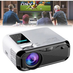 Resim Genel Markalar E500S Görüntü Aktarımlı 1080P Ultra HD HDMI 150 inch Wifi 500 ANS Hoparlörlü Projeksiyon Cihazı 