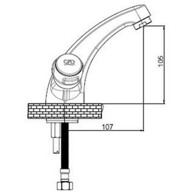 Resim Gpd Rios Kartal Lavabo Bataryası Tkb30 