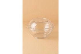 Resim Yok Yok Ambalaj Kristal Plastik Yuvarlak Tatlı Kasesi Kapaklı 160 cc Şeffaf Bombe Kapaklı Tatlı Ambalaj Kabı 25 Adet 