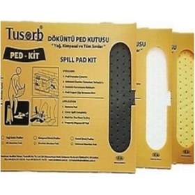 Resim Ped-kit Yağ Ve Kimyasal Döküntü Temizleme Ped 20 Li Sarı 