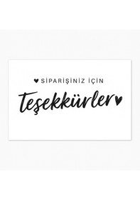 Resim Siparişiniz İçin Teşekkürler Teşekkür Kartı 100 Ad 8x5cm 300 