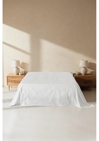 Resim Mix & Match Nova %100 Pamuk Çift Kişilik Düz Çarşaf Beyaz 