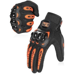 Resim Pengfushop5 Turuncu M Beden Dokunmatik Motosiklet Eldivenleri Nb-33 