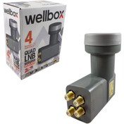 Resim Wellbox Dörtlü Lnb Gold 0.1db 3d 4k Wxl-104 