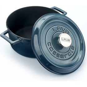 Resim Lava Döküm Yuvarlak Tencere (Ø)24 cm. Majolica 