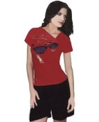 Resim İtaliana Cotton Kadın Külotlu Çorap Kırmızı 