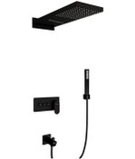 Resim Fause Fau111-B Ankastre Comfort Panel Şelale Duş Seti Siyah 