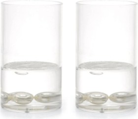 Resim 2 Adet Kalemlik Su İçinde İncili Model Ofis Gereci 7x7x13cm 300ml Çok Renkli 