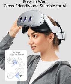 Resim ZYBER Meta Quest 3 Aksesuarları için Baş Kayışı, Oculus Quest 3 için Ayarlanabilir Basınçsız VR Baş Kayışı Değiştirme, Konfor ve Stabiliteyi Artırın 