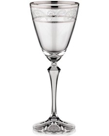 Resim Silver Paisley 6'lı Beyaz Şarap Kadehi 
