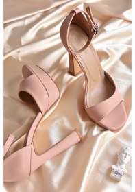 Resim Fox Shoes Pudra Platform Topuklu Kadın Ayakkabı K404580109 