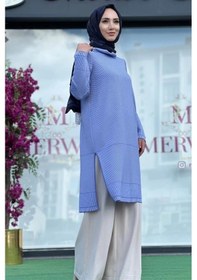 Resim Miss Dalida 6017 Triko Tunik Çok Renkli 