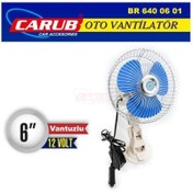 Resim Carub Vantilatör 12v 6 Inch Vantuzlu Br6400601 