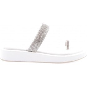Resim Dgn 007 Kadin Silver Taşli Parmak Arasi Terlik 007-2297-R0198 Beyaz 