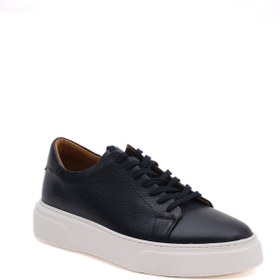 Resim Morven Erkek Lacivert Mevsimlik Casual Deri Spor Ayakkabı 