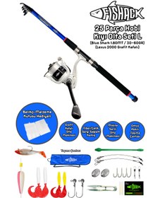 Resim Fishack Tam Takım Kıyı Hobi Olta Seti L - 1.80MT/30-60GR 