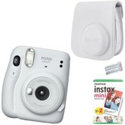 Resim Instax Mini 11 Fotoğraf Makinesi - Çanta - 20li Film Seti Beyaz 