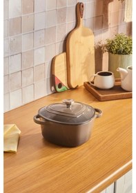 Resim Karaca Love Demir Döküm Tencere Gri 