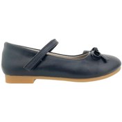 Resim Minik Fiyonklu Klasik Okul Ayakkabısı Siyah Siyah 