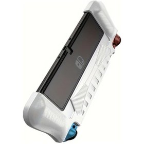 Resim Gaojunshop01 Nintendo Switch Oled Konsol İçin Beyaz Anti Düşürme Kılıf 