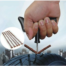Resim FORMULA Dubleks Tubeless Lastik Patlak Tamir Fitil Seti 1 Set 5 Tane 
